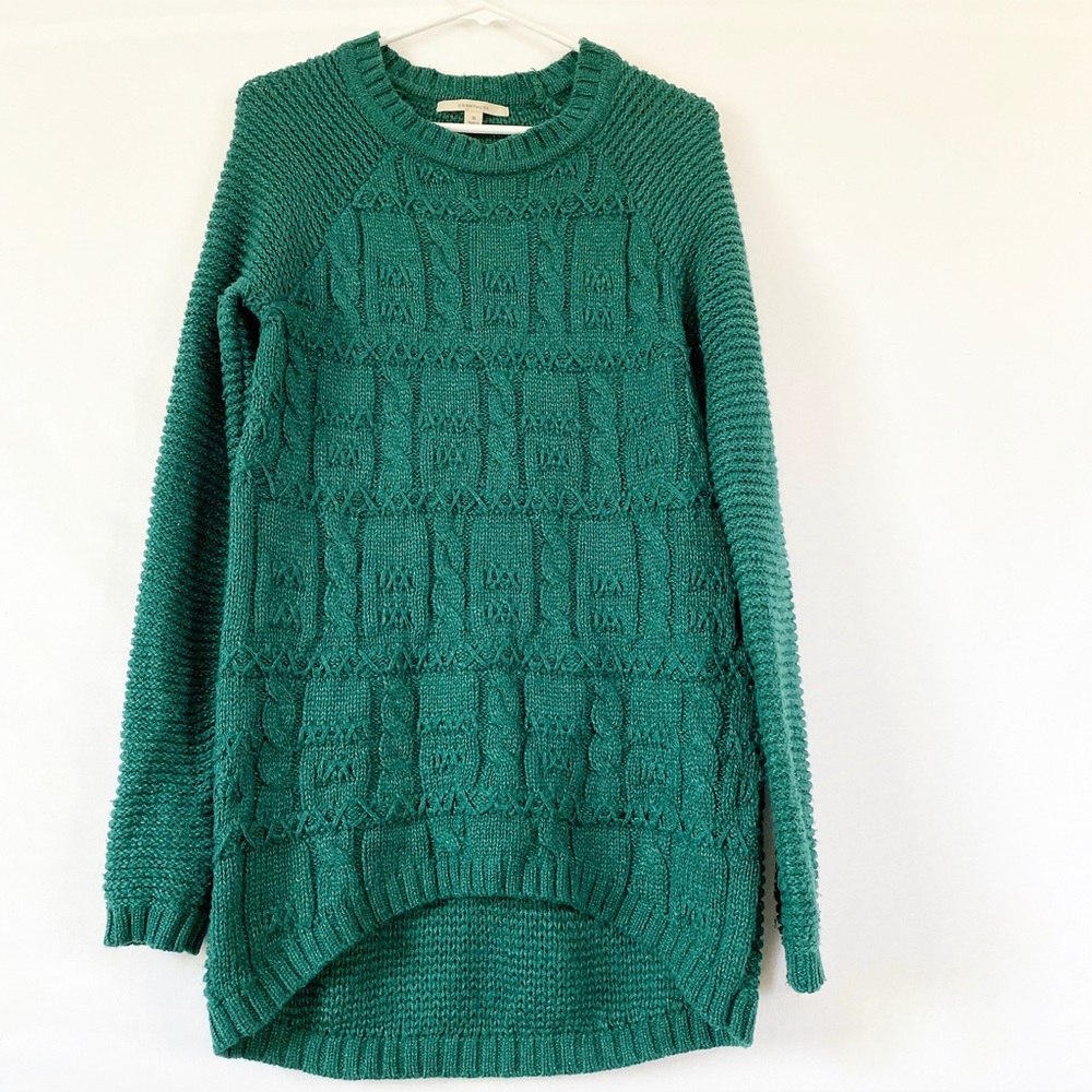 41 Hawthorn chunky green sweater
